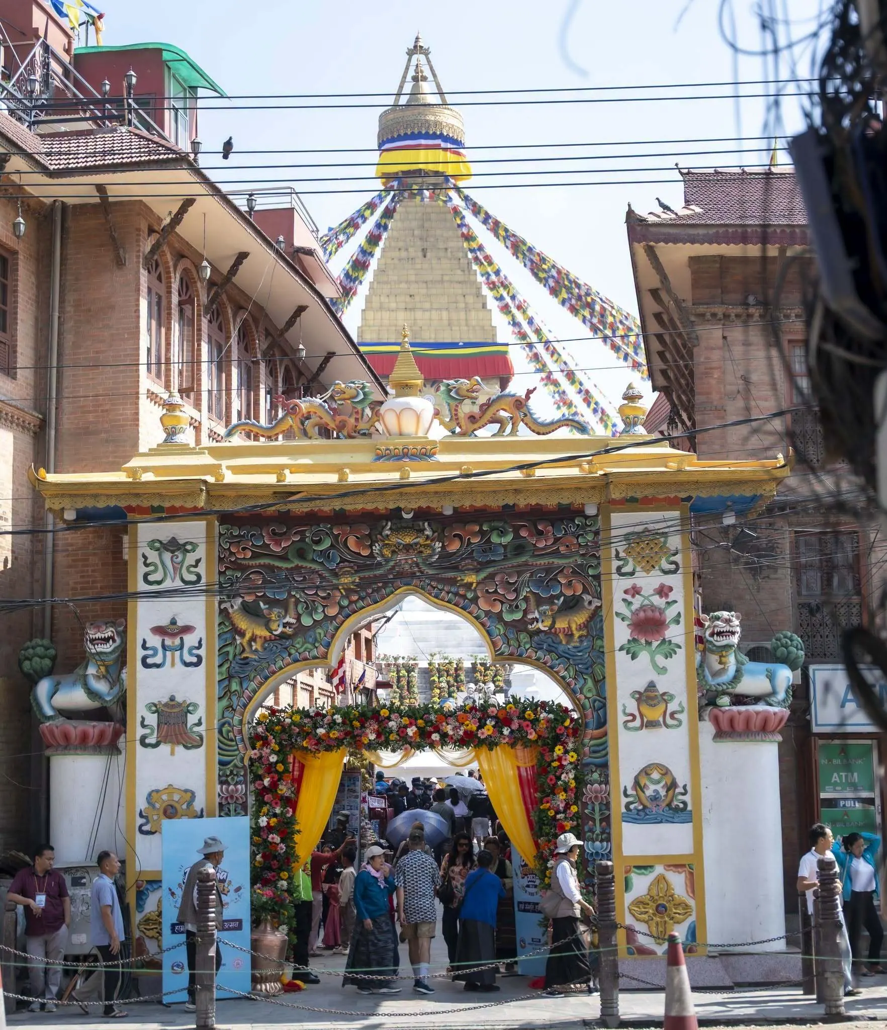 Boudha Gate Decorated
